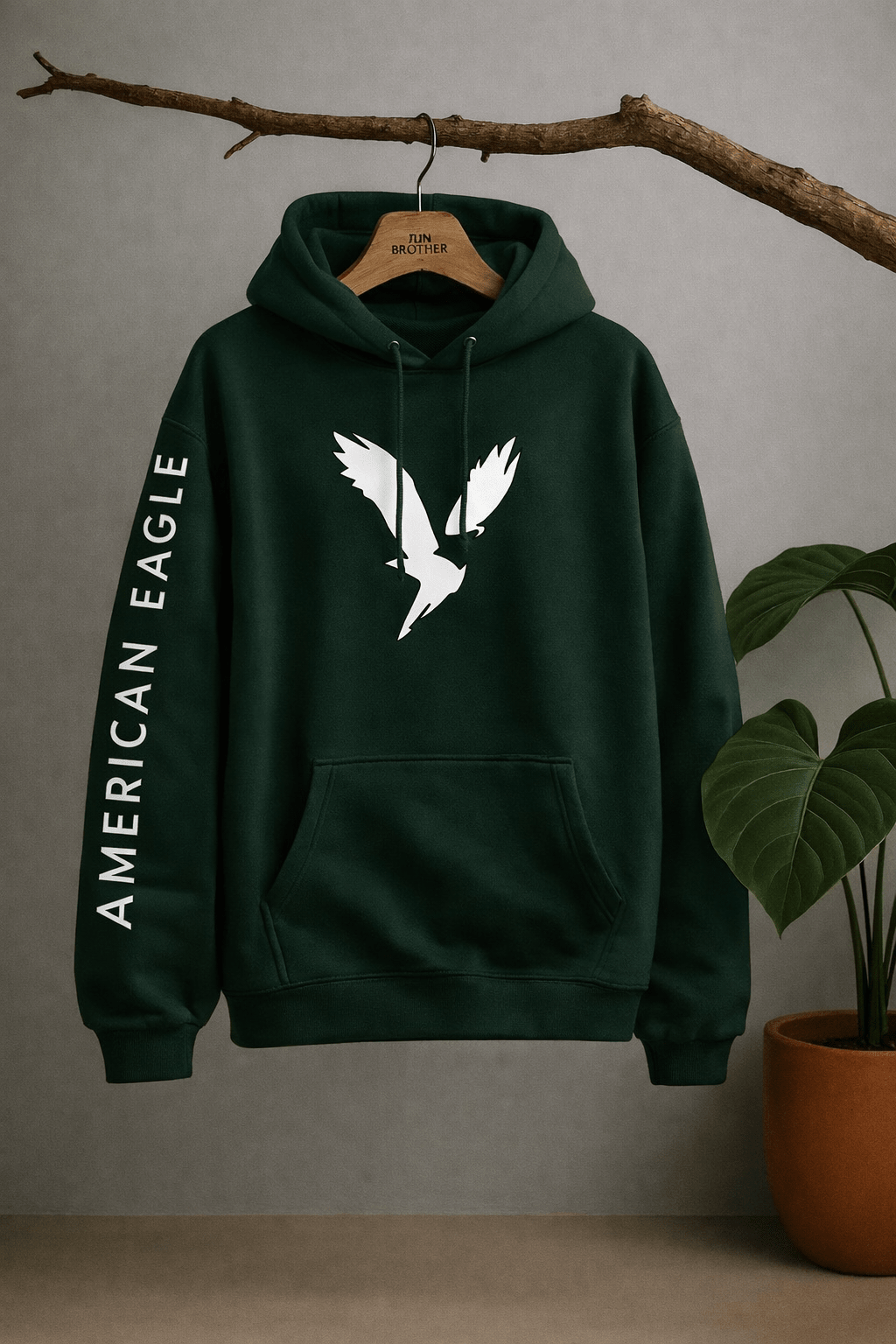 American Eagle - Winter Regular Fit Hoodie - NoirFashion