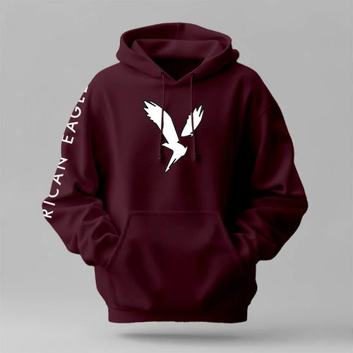 American Eagle - Winter Regular Fit Hoodie - NoirFashion