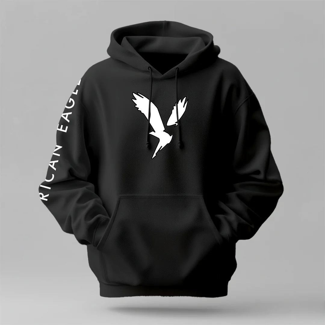 American Eagle - Winter Regular Fit Hoodie - NoirFashion