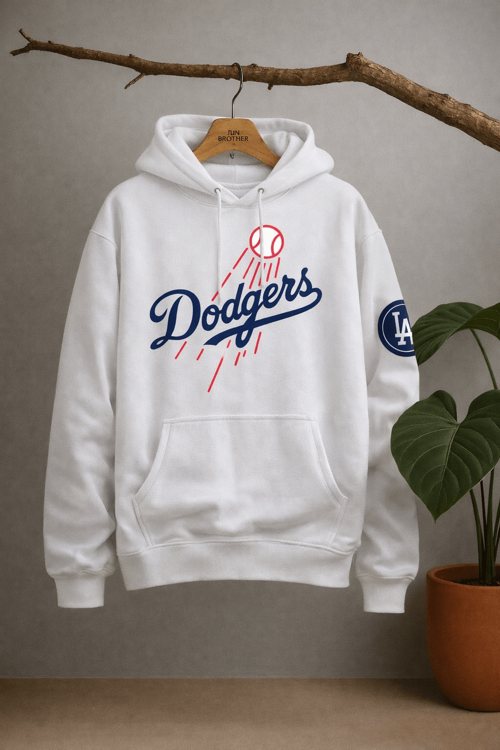 LA Dodgers - Winter Regular Fit Hoodie - NoirFashion