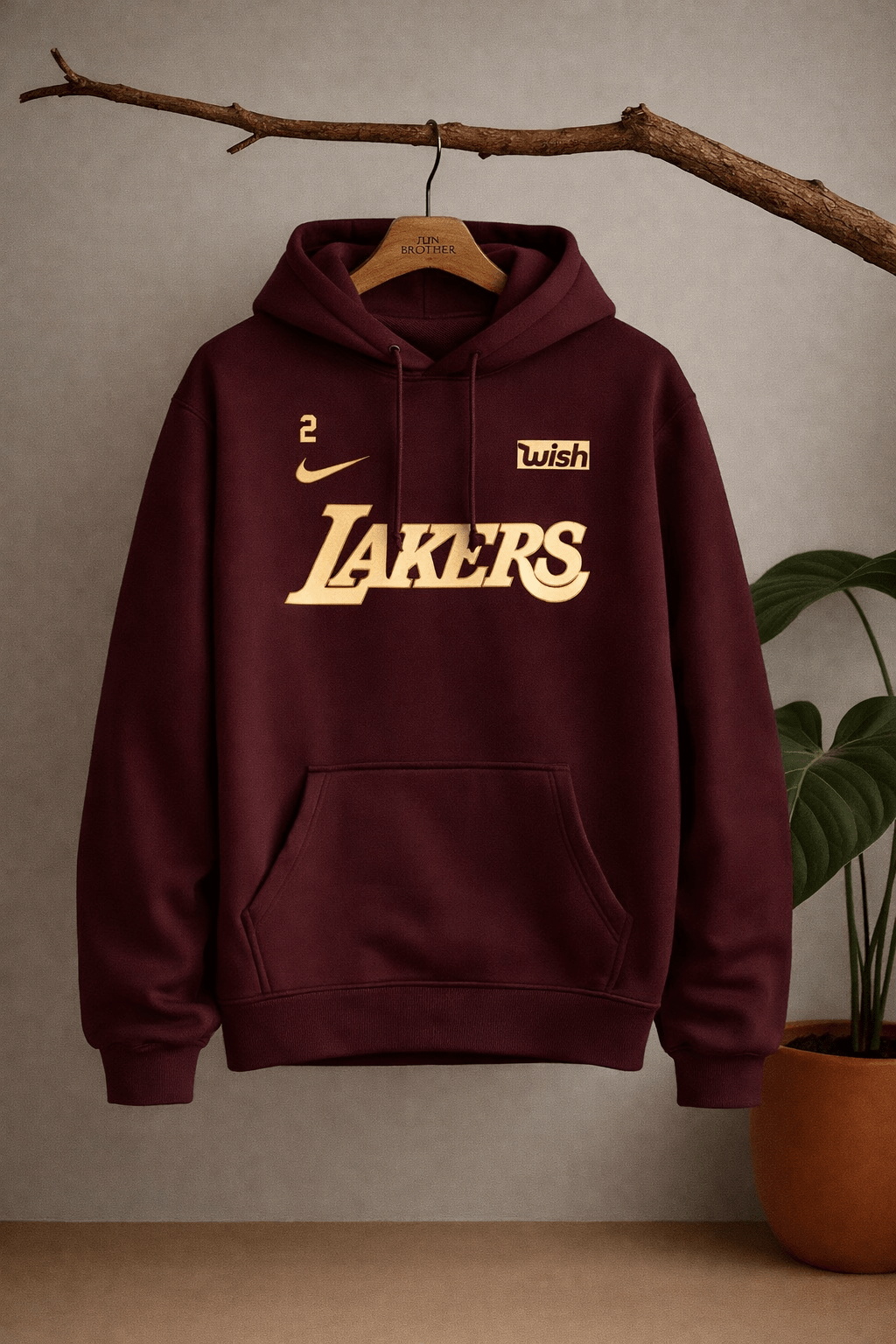 LAKERS - Winter Regular Fit Hoodie - NoirFashion