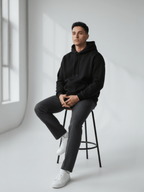 Plain - Winter Regular Fit Hoodie - NoirFashion