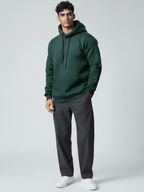 Plain - Winter Regular Fit Hoodie - NoirFashion