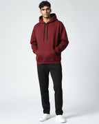 Plain - Winter Regular Fit Hoodie - NoirFashion