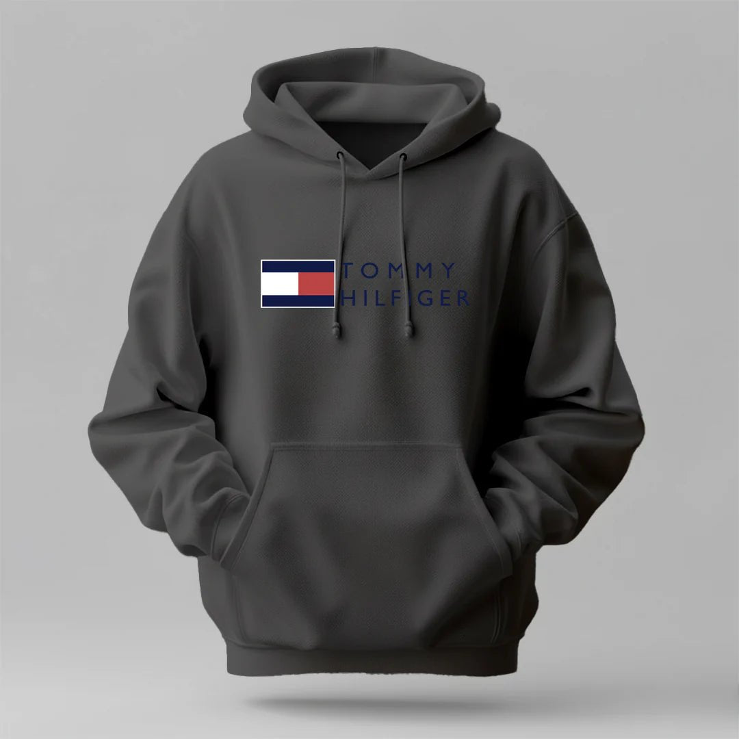 Tommy New Logo - Winter Regular Fit Hoodie - NoirFashion